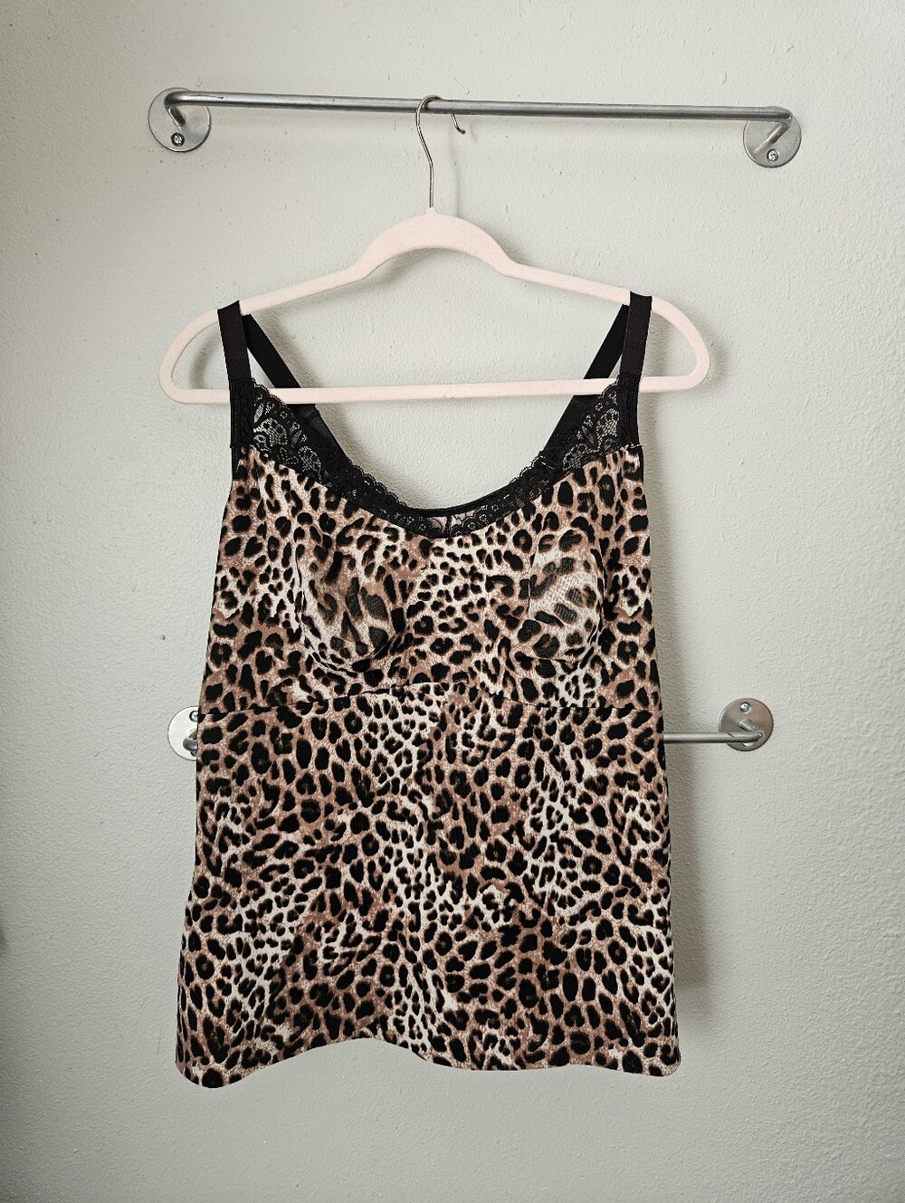 Ruby Ribbon Cheetah Cami 46 Lace Compression